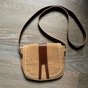 The Village experience artisan canvas style crossbody bag